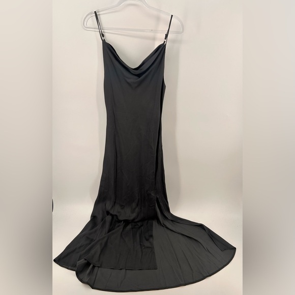 ASTR the label Glynis Dark Teal blue Satin slip dress size s NWT - Picture 3 of 13